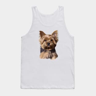 Cute Yorkshire Terrier Drawing Tank Top